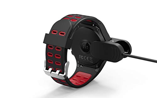 Sunward M1S Card Sports Bluetooth Smart Watch GPS Positioning Compass Waterproof Sports Watch Activity Tracker Pedometer for Smartphone (Red)