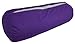 YogaAccessories Supportive Round Cotton Yoga Bolster - Purple