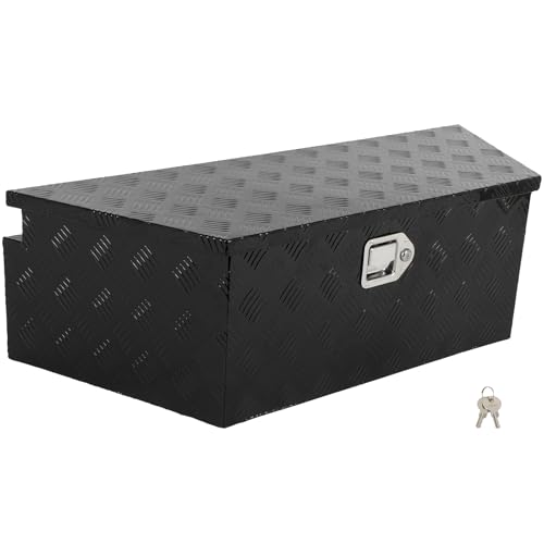 SCITOO 39" Aluminum Truck Bed Tool Box,Diamond Plate Heavy Duty Crossover Stora…