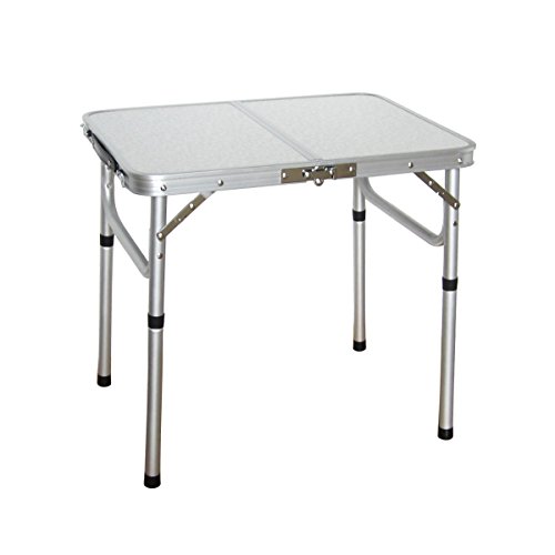 Yiren Lightweight Adjustable Portable Folding Aluminum Camping Table with Carry Handle