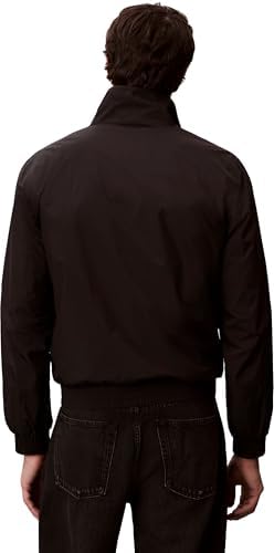 Blusón Hombre Unfilled Nylon Harrington con bolsillos laterales, Negro (Black), L