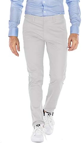 plain slim fit long pants
