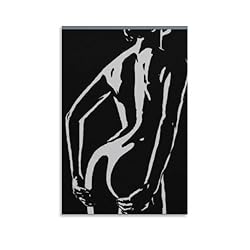 Black And White Woman Nude Erotic Aesthetic Poster