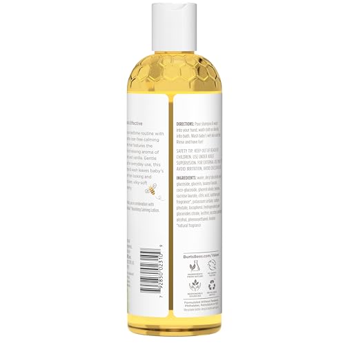 BURT’S BEES BABY CALMING SHAMPOO AND WASH WITH LAVENDER, TEAR-FREE, 12 FLUID OUNCES