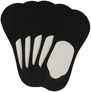 KLAIR Men's Black Premium Cotton Loafer Socks (Pack 5)