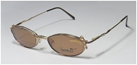 Elite Eyewear Intelli Clip 749 Womens/Ladies Sunglass Lens Clip-Ons Crystals Spring Hinges Eyeglasses/Eyewear