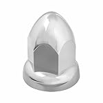 Grand General 10276SP Chrome 33mm x 2-3/8" Plastic Bullet Push-On Nut Cover with Flange