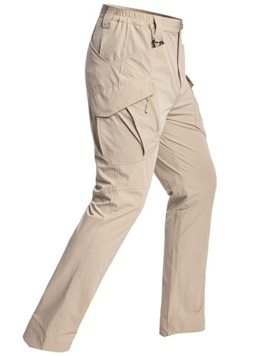ReFire Gear Men's Quick Dry Tactical Pants Summer Lightweight Outdoor Fishing Hiking Pants UPF 50+ Stretch Construction Work Cargo Trousers at Amazon