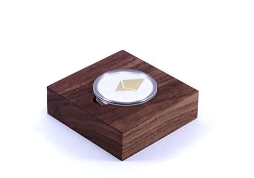 Amazon.com: Ethereum Coin with Walnut Display: Handmade