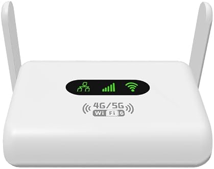 4G Portable WiFi 6 Router with SIM Card Slot, RJ45 Port, and Foldable ...