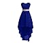 Hanxue Hi-Lo Chiffon Formal Party Dress Short Bridesmaid Dress