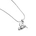 925 Sterling Silver Beautiful Hummingbird Nature Pendant Necklace, 18 inch Snake Chain