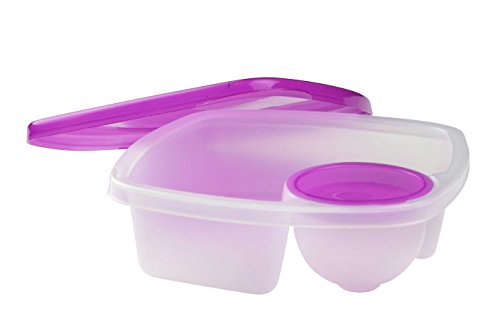 Brite Concepts Snack and Dip Container, Purple