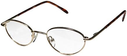KLA 0001 Unisex/Boys/Girls/Kids Designer Full-rim Flexible Hinges Eyeglasses/Glasses (42-18-120, Gold)
