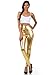 Sakkas 2616 Shiny Liquid Metallic High Waist Stretch Leggings - Gold - XL