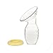 Silicone Manual Breast Pump for Breastfeeding,BPA Free Milk Breastpump/Pump Suction/ Saver/Catcher/Carry Pouch For New Moms with Lid & Finger Toothbrush