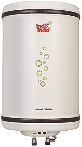 Indo Delux Storage water heater with Vertical Metal Body (10 L, Ivory)