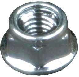 Bolt MC Hardware 10mm Hex Locking Fuji-Style Flange Nuts M6 x 1.0 M6FUJI-STL