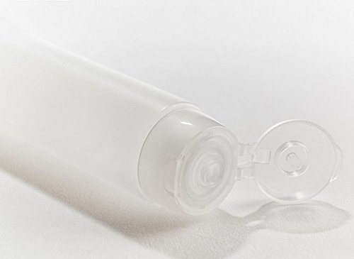 6PCS 50g White Empty Travel Refillable Plastic Soft Tubes Bottle Packing Make up Cosmetics Container For Facial Cleanser Shampoo Cleanser Showe Body Lotion