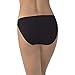 Vanity Fair Women's Illumination String Bikini Panties, Silky Stretch & Satin Trim, Midnight Black, 6