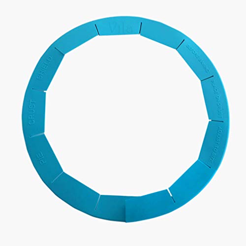 Reusable Silicone Blue Pie Crust Shield - No-Burn, No-Mess, Perfect Pies - Adjustable and Reusable - Fits 8"-11" Pie Plates - Easy to Store, Easy to Clean - 100% Safe to use - Made of Sturdy Material