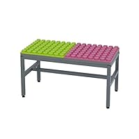 UNiPLAY Antibacterial Soft Building Blocks Table, Building Base and Play Station (Small)