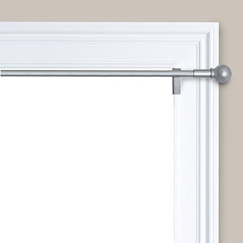Maytex Twist and Shout Smart Window Hardware Rod, 48-84-Inch, Brushed Nickel by MAYTEX