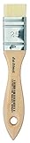 da Vinci Varnish & Priming Series 2473 Mottler Brush, Extra Short Hog Bristle with Natural Lacquered Handle, Size 25 (2473-25)