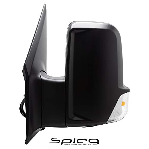 Spieg MB1320114 Side Mirror Replacement for Dodge Freightliner Mercedes Sprinter Power Heated w/Turn Signal Light Driver Left