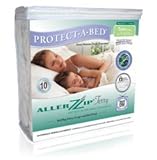 AllerZip Waterproof Bed Bug Proof Zippered Bedding Encasement, Full Size (7