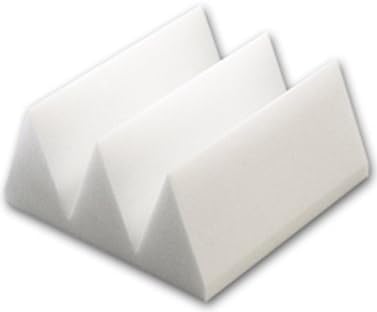 Acoustic Foam provides better soundproofing Professional Acoustic Foam (12 Pack Kit) - ivory Wedge 4" 12" X 12" Covers 12sq Ft - Soundproofing/blocking/absorbing Acoustical Foam - Made in the Usa!