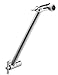 Gideon A-Flow™ Solid Brass Adjustable Shower Arm Extender – 10 inch, Universal Components, Chrome