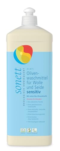 Sonett Lavender Olive Laundry Detergent, 1L, Organic, Concentrated, Sensitive Skin, Spray, 1000 ml, 1 l (Pack of 1), Laundry Detergent