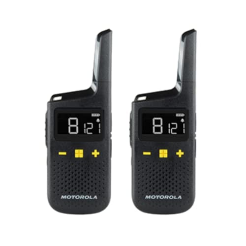 OSAT Motorola XT185 16-Channel UHF Two-Way Radio (Twin Pack), Black, Waterproof, Battery Powered