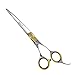 Sharf Gold Touch Pet Grooming Shear, 8.5 Inc Grooming Shear, 8.5 Inch Dog Grooming Curved Scissors for Dogs, 440 Japanese Steel Curved Shears