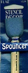 Bulk Buy: Plaid Spouncer Sponge Stencil Brush 1 1/4