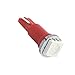 Partsam 10x T5 37 73 74 2721 Wedge Instrument cluster Panel LED Light Bulb Lamp Red For 2004-2011 Chevrolet Colorado
