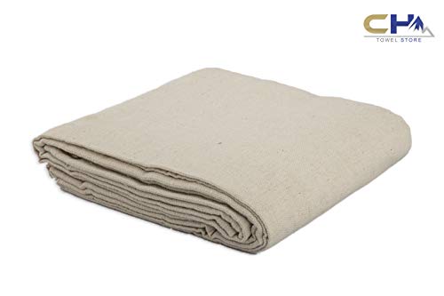 Canvas Drop Cloth (Size 4'x 5'), 100% Cotton - for All Purpose Use, Painting & Art. Thick, Heavyweight, Durable 8oz Duck Canvas with Sturdy Double Stitched Edges. Washable & Reusable - Thumbnail 5