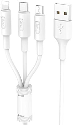 Cellularline 3 In 1 Cable Lightning Micro Usb Type C White