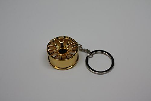GOLD CREATIVE KEY CHAIN CAR WHEEL RIM MODEL ~ STYLING FASHION KEYCHAIN FOR ANYTHING THAT USES A KEY