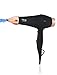Professional Ionic Hair Dryer HTG Powerful Ceramic Blow Dryer Quiet & Fast Hairdryer Small Ultra Lightweight Compact for Travel 2 Diffuser Nozzles 1875W With Premium Soft Touch Body Hair Dryer HT036