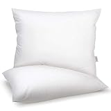 HOMFY Premium Cotton Pillows for Sleeping, Bed Pillows King Set of 2 Soft and Breathable (White)