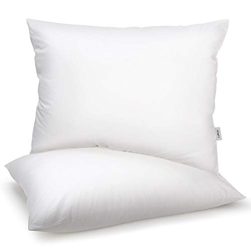 HOMFY Premium Cotton Pillows for Sleeping, Bed Pillows King Set of 2 Soft and Breathable (White)