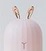 220 ML Mini Cute Cool Mist Humidifier, Lovely Rabbit Air Purifier with 7 Color Led Light, USB Moisture Sprayer with Quiet Operation for Bedroom Office Car (Pink)