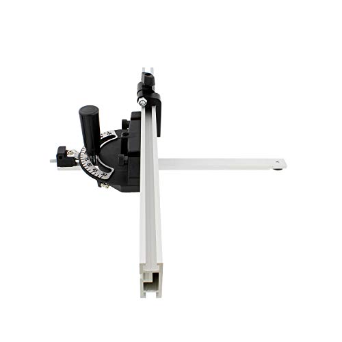 DCT Table Saw Fence and Miter Gauge for Table Saw with 3/8in x 3/4in Miter Saw Fence Bar - Table Saw Gauge, 18 Inch