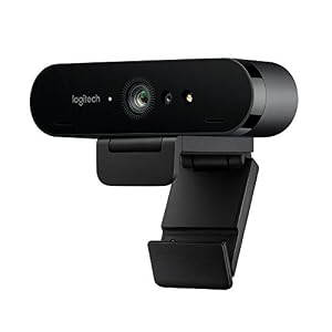 Logitech BRIO Webcam Ultra HD 4K 30/60 fps per Streaming, Videoconferenze e Registrazione per Windows e Mac, per il Gaming, Funziona con Skype, Zoom, XSplit, Youtube, PC/Xbox/Laptop, Nero
