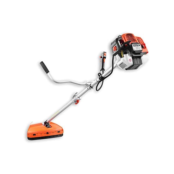 FUXTEC Benzin Motorsense â 2in1 Multitool Trimmer FX-MS162 mit 62cc 3,5PS Leistung, 2-Takt - Profi-Tragegurt Rasentrimmer, Freischneider fs Faden â Easy Starter – Bild 6