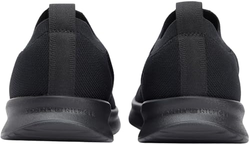 Herren Runner Sneaker Lightweight Knitted Low Top, Schwarz (Black), 43