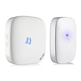 Housmile Wireless Doorbell Kit at 500-1000ft Range with 1 Plugin Door Chime and 1 Transmitter