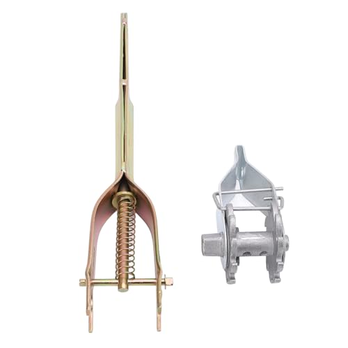 KIMISS 2PCS Heavy Duty Wire Tensioner and Wrench Kit for Garden, Durable Carbon Steel Strainer Wrench